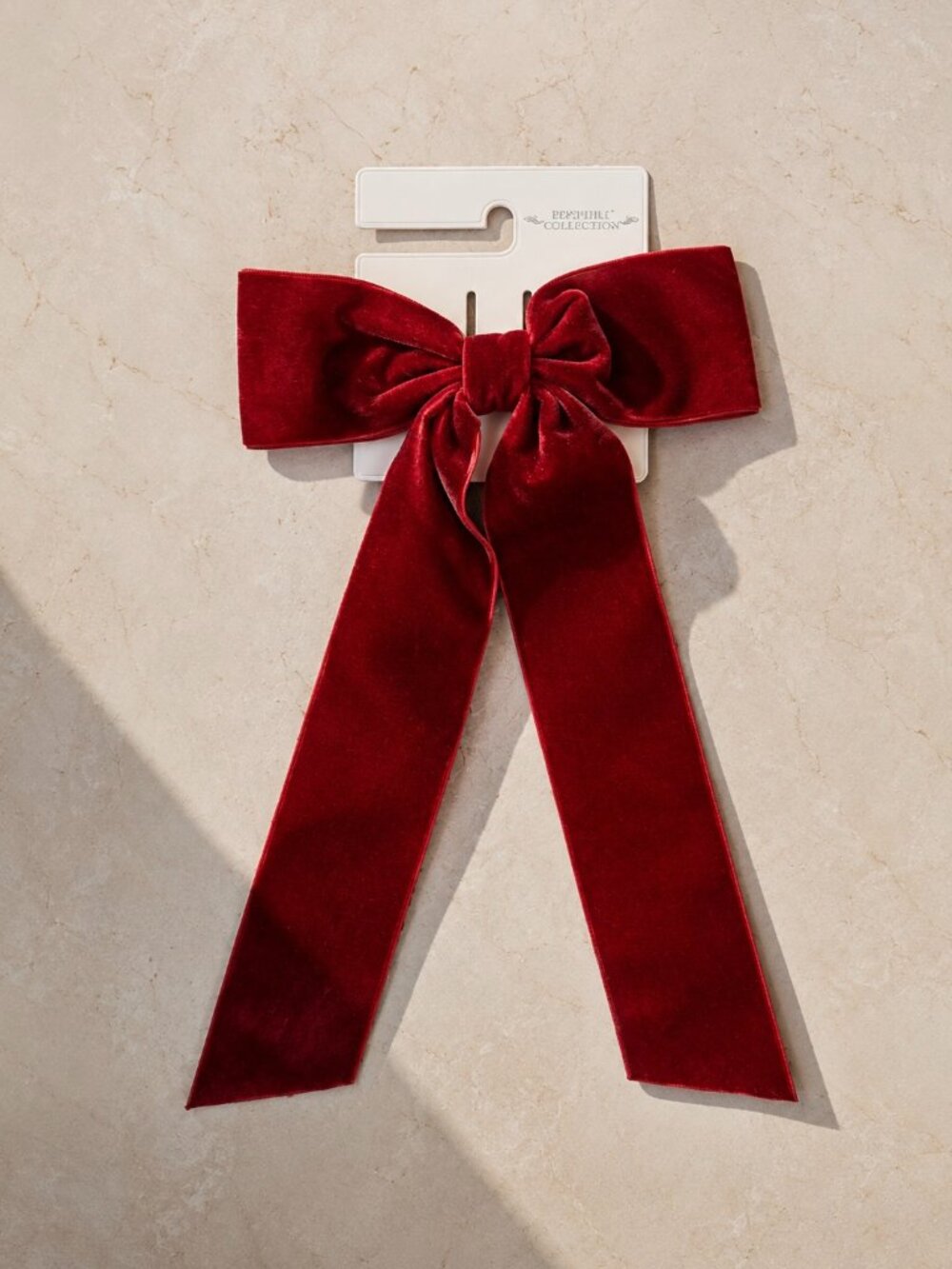 Edgehill Collection Girls Red Velvet Bow Hair Christams Occasion New